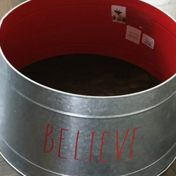 Rae Dunn Holiday Rae Dunn 22 Christmas Galvanized Tree Skirt Collar